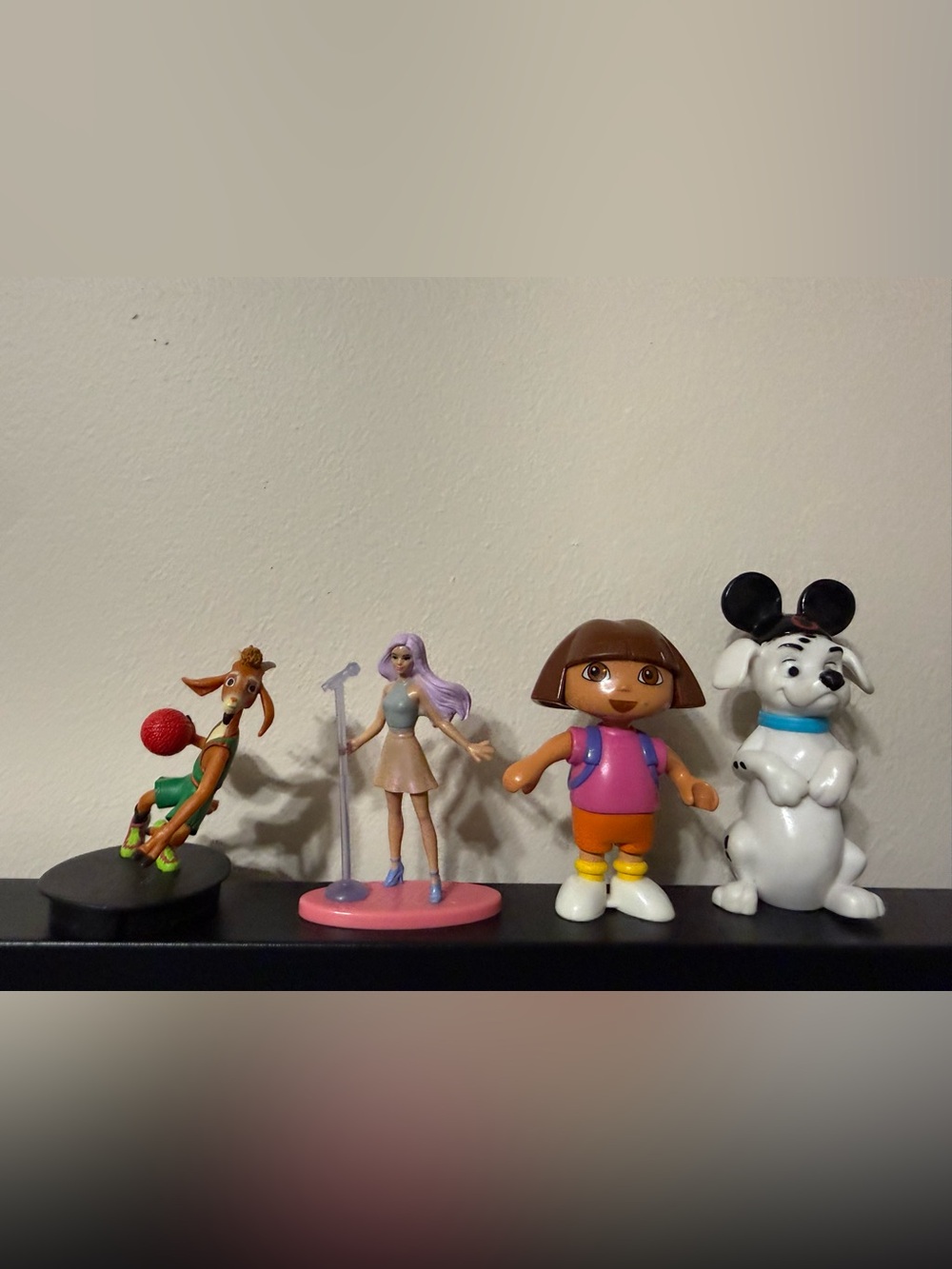 Mixed Toy Figure Lot Dora Disney Dalmatian Fashion Doll Sports Character
